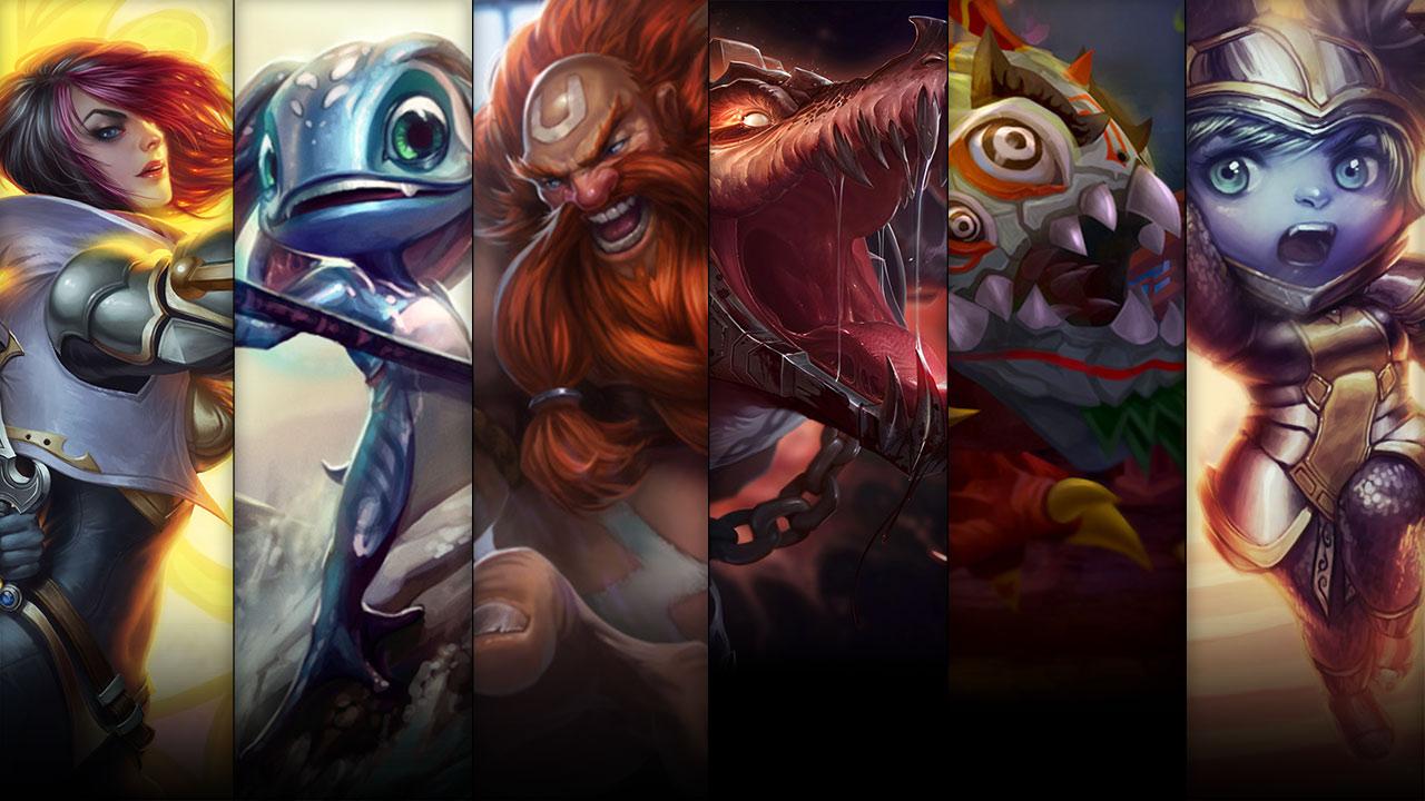 Scorched Earth Renekton, Lion Dance Kog'Maw and Battle Regalia Poppy plus Fiora, Fizz and Gragas