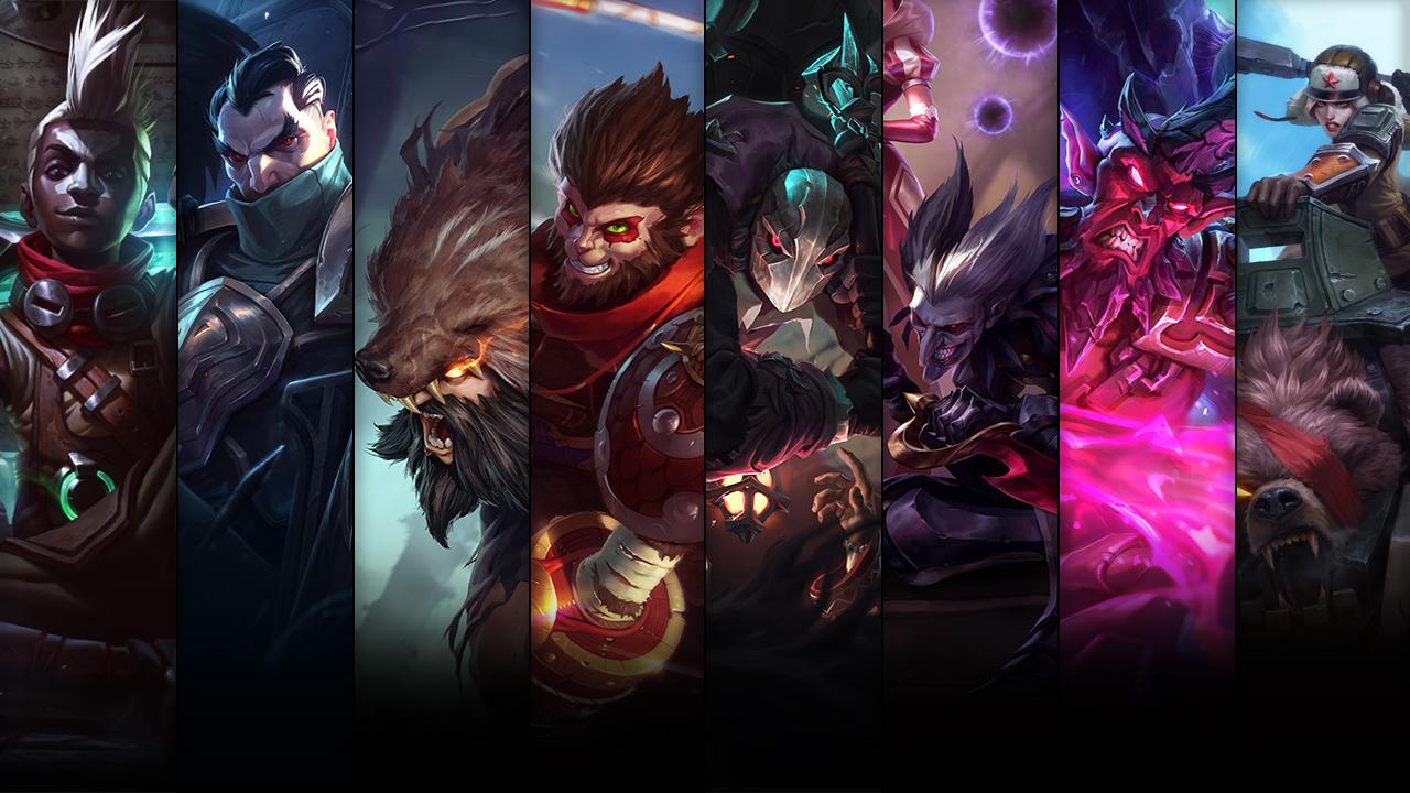 Bear Cavalry Sejuani, Dark Crystal Ryze, Wild Card Shaco and Undertaker Yorick plus Ekko, Swain, Wukong and Udyr