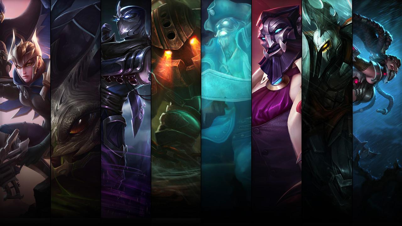Headhunter Akali, Full Metal Pantheon, Debonair Galio and Spooky Gangplank plus Quinn, Kog'Maw, Nautilus and Shen