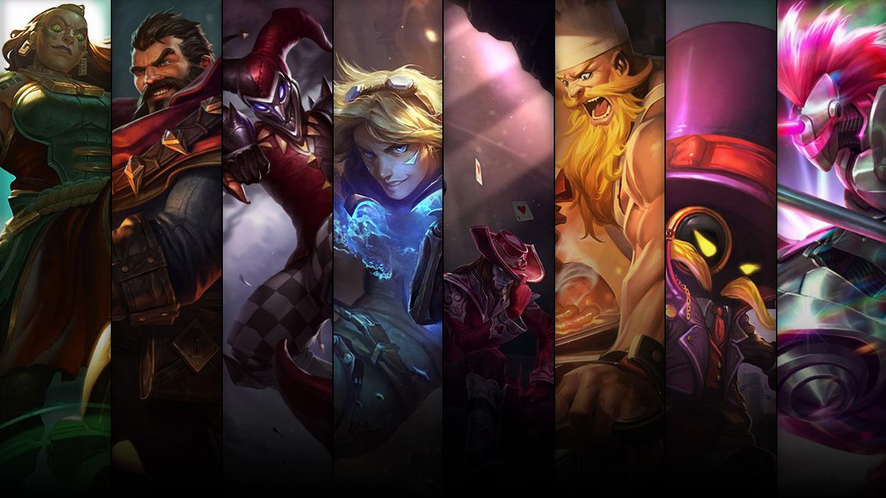 Arcade Hecarim, Superb Villain Veigar, Butcher Olaf and Jack of Hearts Twisted Fate plus Illaoi, Graves, Ezreal and Shaco