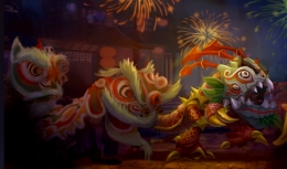 Lion Dance Kog'Maw Splash Art