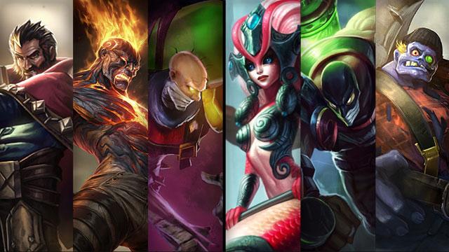 Koi Nami, Augmented Singed and Lumberjack Sion plus Graves, Brand and Singed