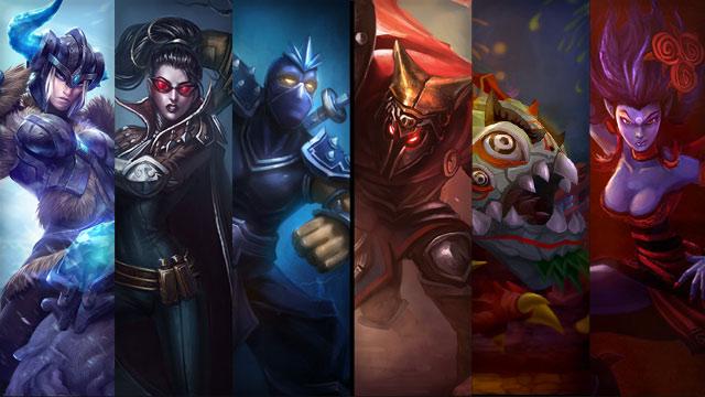 Glaive Warrior Pantheon, Lion Dance Kog'Maw and Tango Evelynn plus Sejuani, Vayne and Shen