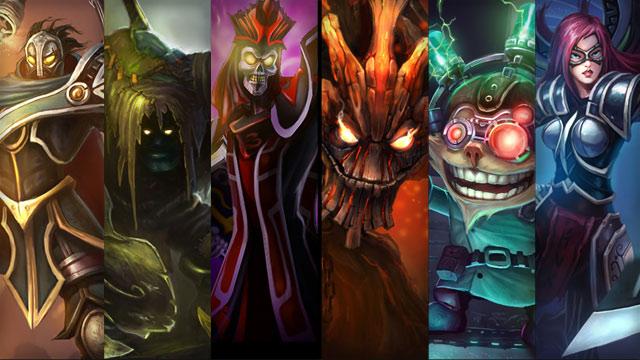 Charred Maokai, Mad Scientist Ziggs and Nightblade Irelia plus Viktor, Yorick and Karthus