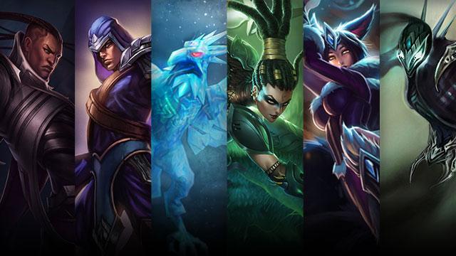 Headhunter Nidalee, Midnight Ahri and Void Nocturne plus Lucian, Talon and Anivia