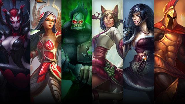 Dynasty Ahri, Bandit Sivir and Myrmidon Pantheon plus Elise, Irelia and Sion