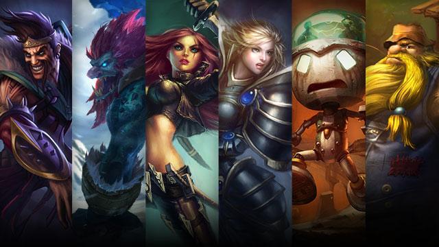 Battleborn Kayle, Sad Robot Amumu and Hillbilly Gragas plus Draven, Trundle and Katarina