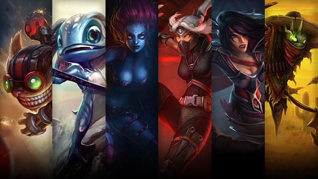 Silverfang Akali, Nightraven Fiora and Bandito Fiddlesticks plus Ziggs, Fizz and Evelynn