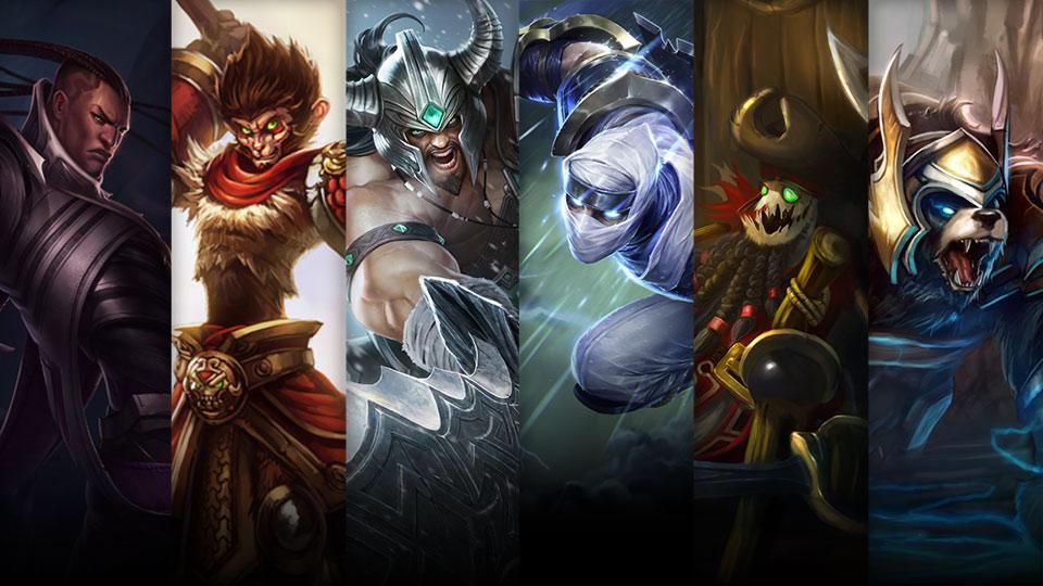 Shockblade Zed, Fiddle Me Timbers and Thunder Lord Volibear plus Lucian, Wukong and Tryndamere