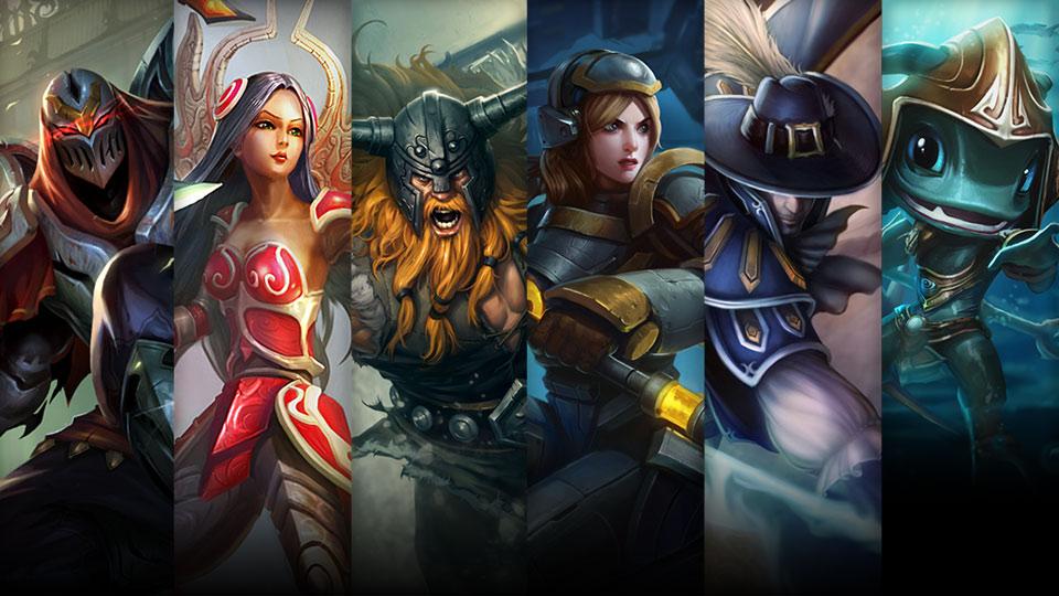 Steel Legion Lux, Musketeer Twisted Fate and Atlantean Fizz plus Zed, Irelia and Olaf
