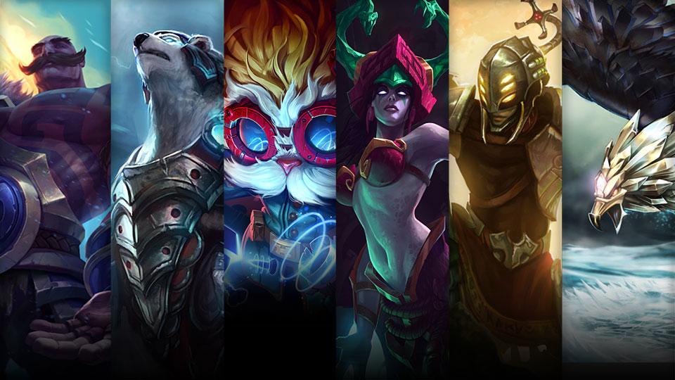 Jade Fang Cassiopeia, Headhunter Master Yi and Bird of Prey Anivia plus Braum, Volibear and Heimerdinger