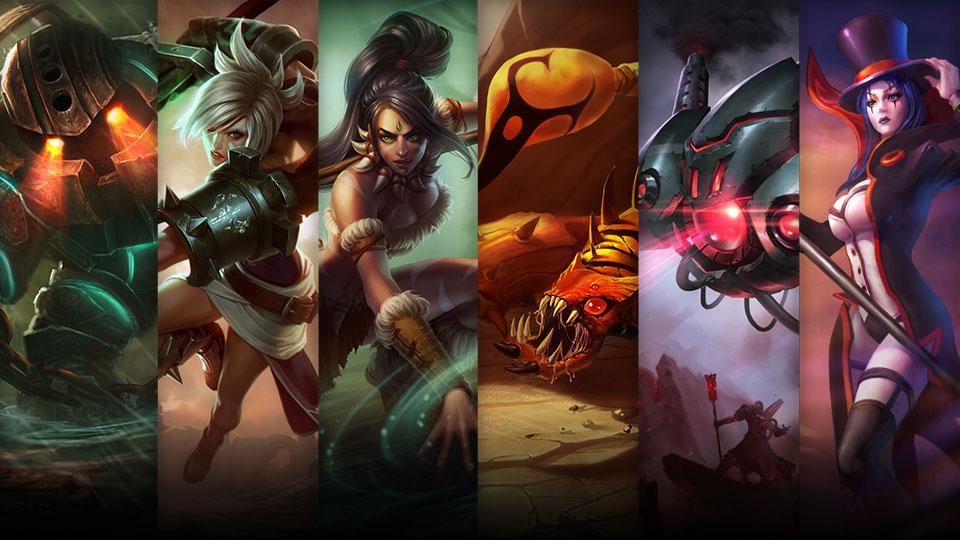 Sandscourge Skarner, Battlecast Vel'Koz and Prestigious LeBlanc plus Nautilus, Riven and Nidalee