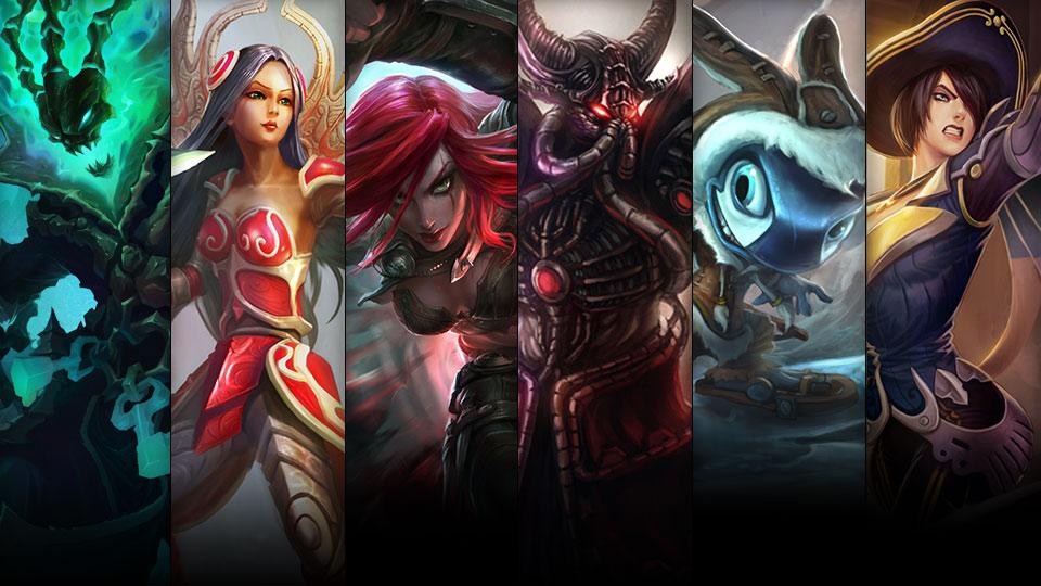 Harbinger Kassadin, Tundra Fizz and Royal Guard Fiora plus Thresh, Irelia and Katarina