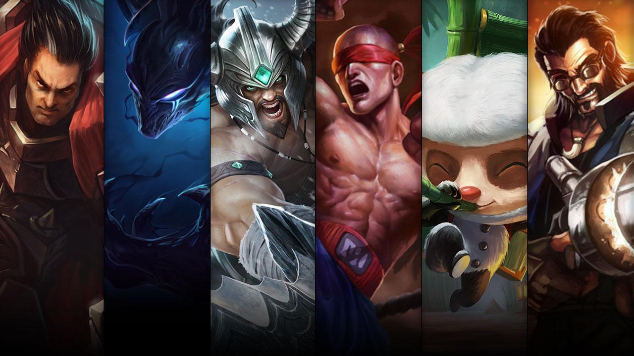 Muay Thai Lee Sin, Panda Teemo and Hired Gun Graves plus Darius, Nocturne and Tryndamere