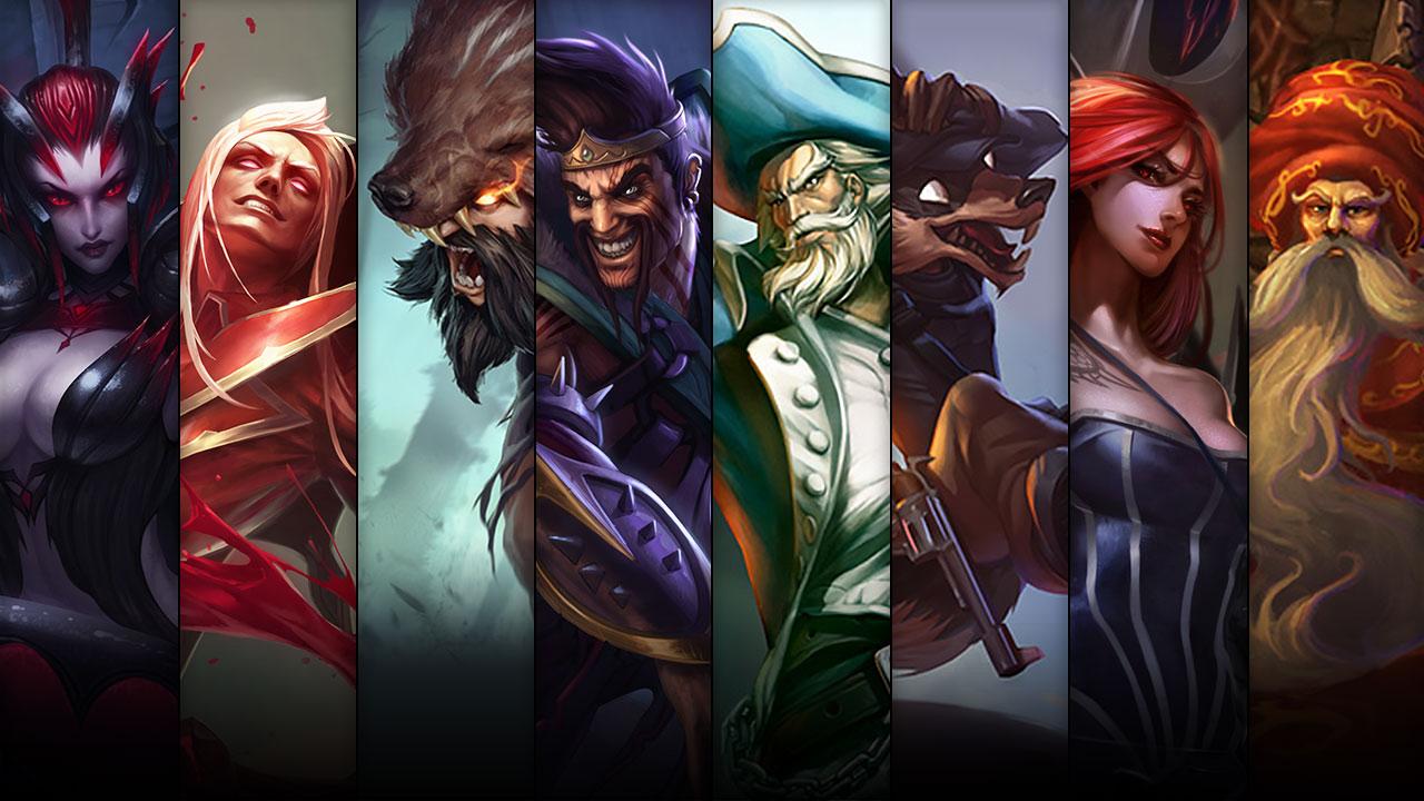 Pentakill Sona, Shurima Desert Zilean, Pickpocket Twitch and Minuteman Gangplank plus Elise, Vladimir, Udyr and Draven