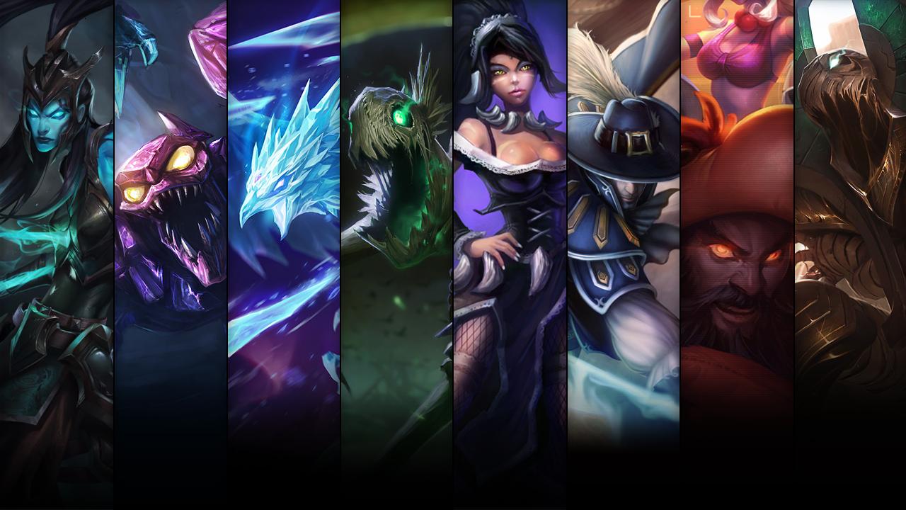 Risen Fiddlesticks, Definitely Not Udyr, Musketeer Twisted Fate and French Maid Nidalee plus Kalista, Skarner, Anivia and Fiddlesticks