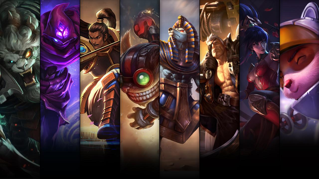 Astronaut Teemo, Warring Kingdoms Nidalee, Rogue Admiral Garen and Pharaoh Nasus plus Rengar, Malzahar, Ziggs, Xin Zhao