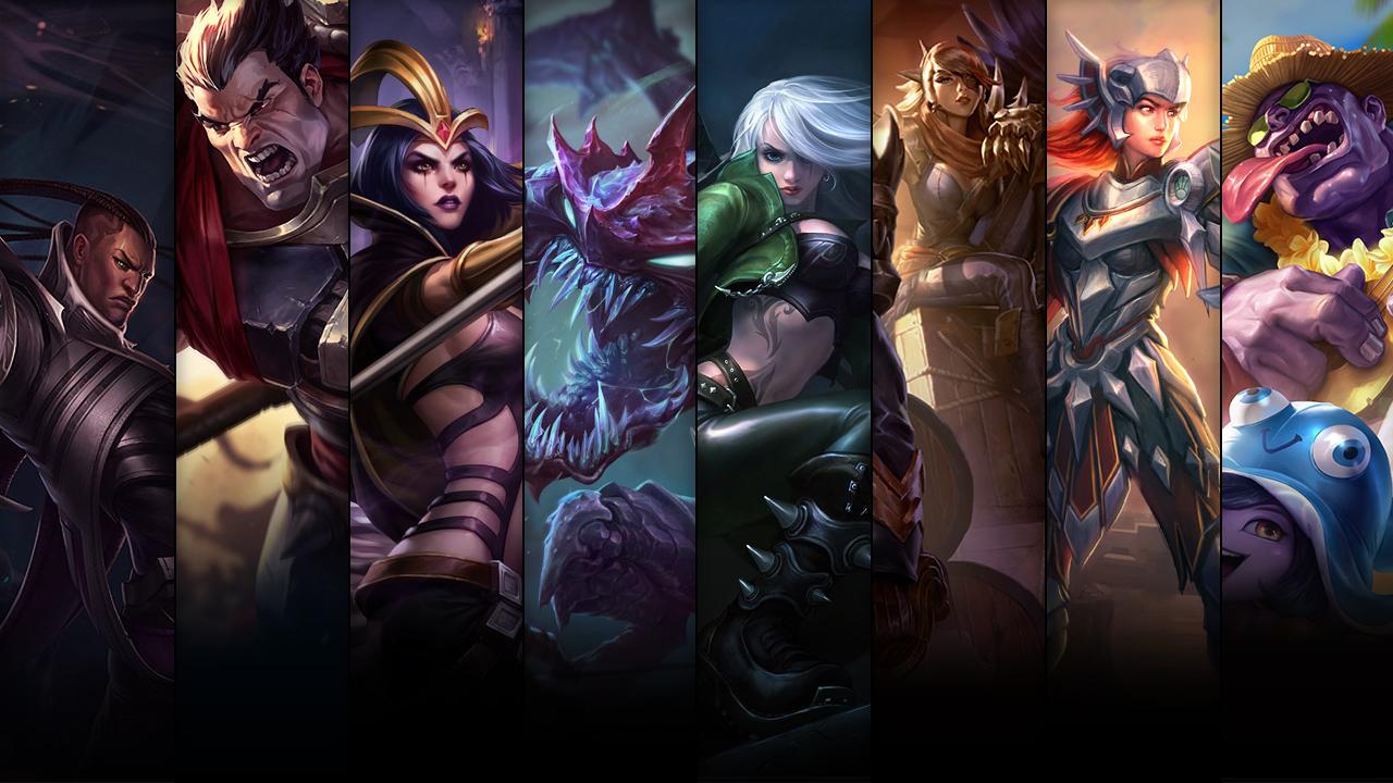 Pool Party Mundo, Iron Solari Leona, Corsair Quinn & Valor and Mercenary Katarina plus Lucian, Darius, LeBlanc and Cho'Gath