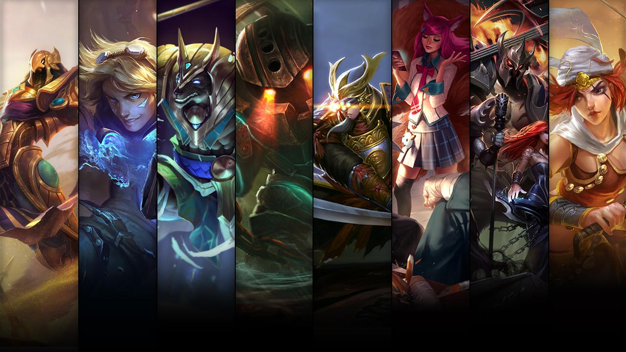 Sandstorm Katarina, Pentakill Mordekaiser, Academy Ahri and Samurai Yi plus Azir, Ezreal, Nautilus and Nasus