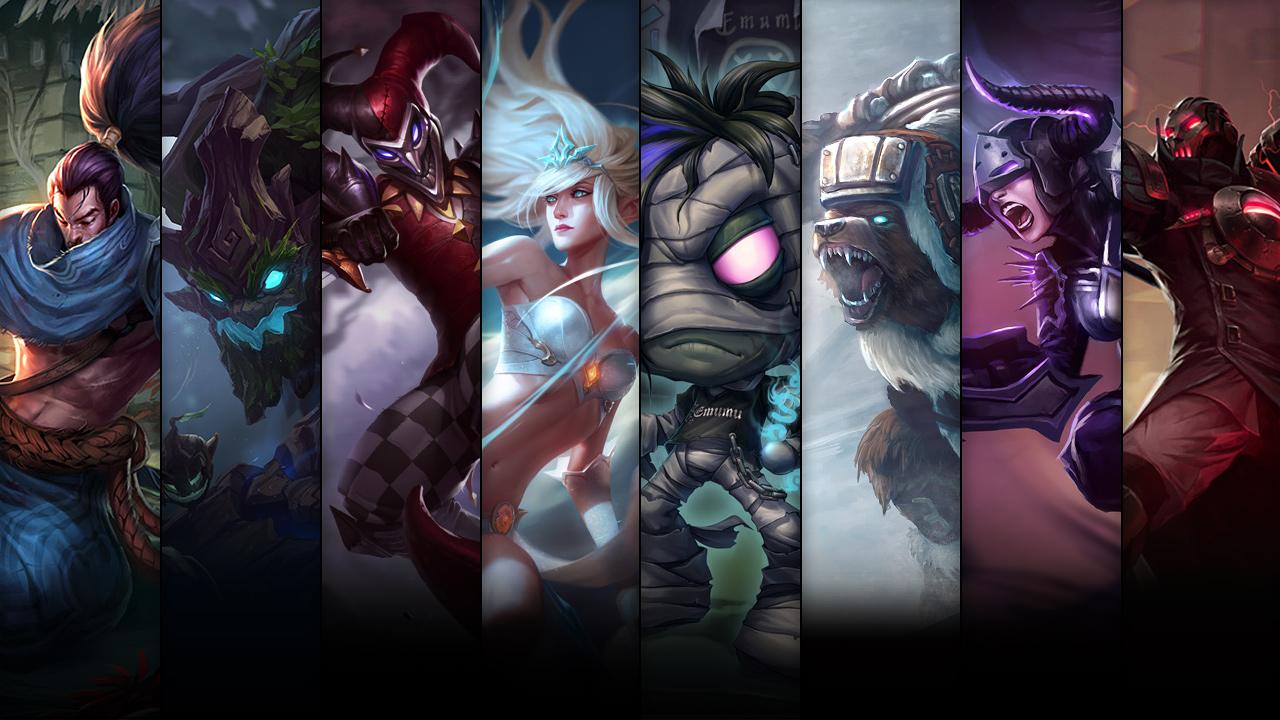 Creator Viktor, Darkflame Shyvana, Northern Storm Volibear and Emumu plus Yasuo, Maokai, Shaco and Janna