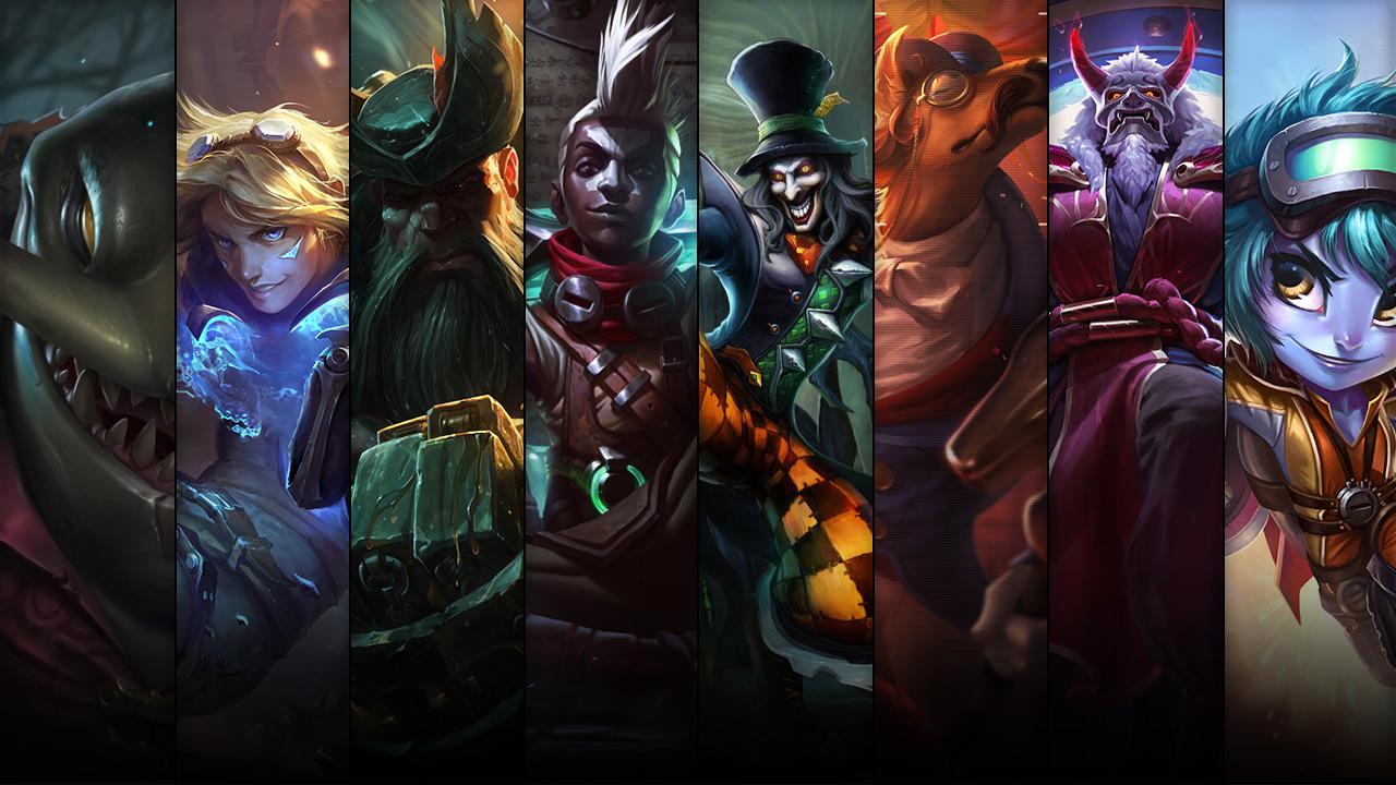 Rocket Girl Tristana, Blood Moon Zilean, Archduke Nasus and Mad Hatter Shaco plus Tham Kench, Ekko, Ezreal and Gangplank