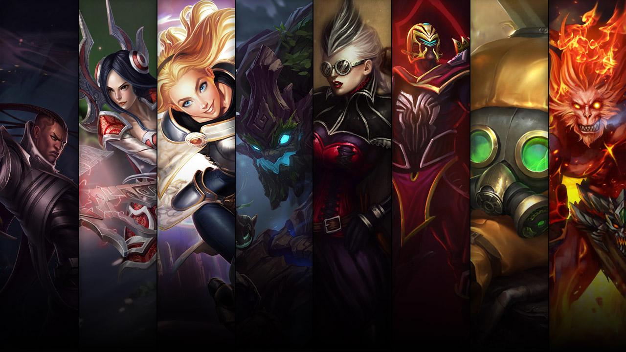 Volcanic Wukong, Hazmat Heimerdinger, Crimson Elite Talon and Aristocrat Vayne plus Lucian, Irelia, Maokai and Lux