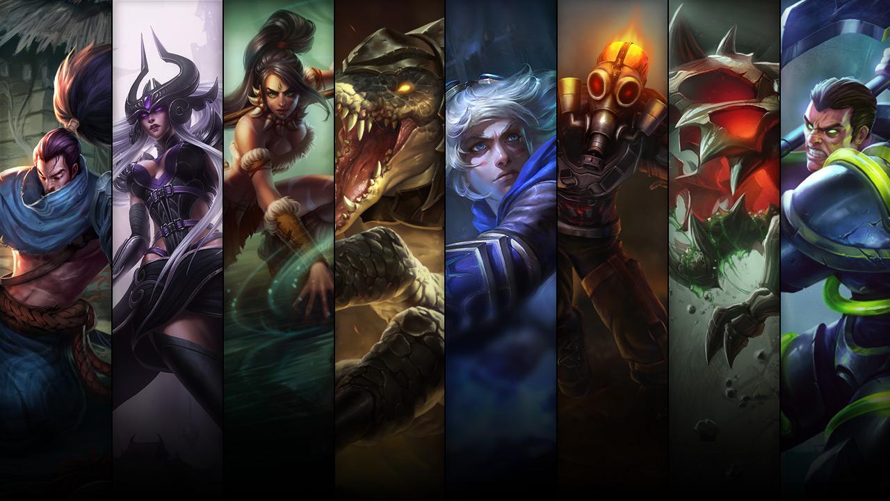 Bioforge Darius, Jurassic Kog'Maw, Apocalyptic Brand and Frosted Ezreal plus Yasuo, Syndra, Renekton and Nidalee
