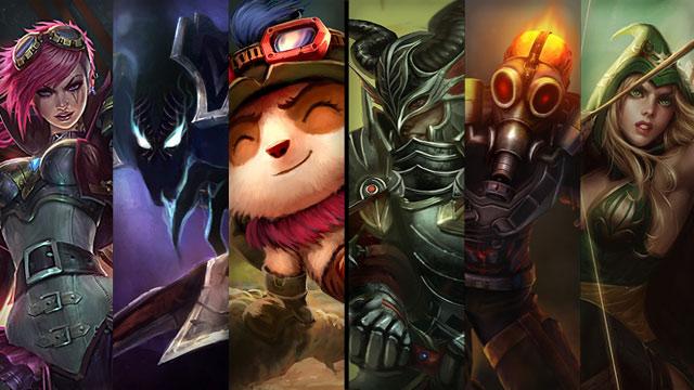 Darkforge Jarvan IV, Apocalyptic Brand and Sherwood Forest Ashe plus Vi, Nocturne and Teemo