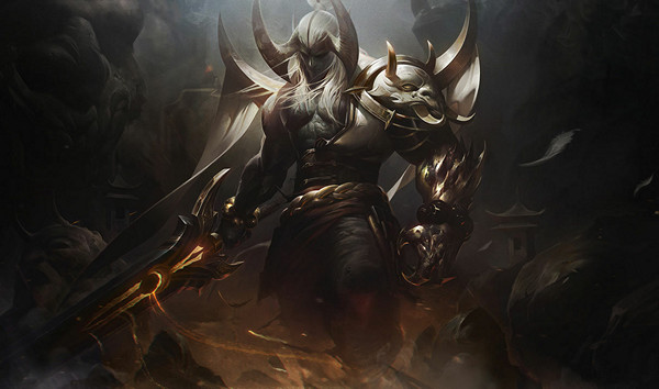 Blood Moon Aatrox Prestige Edition Splash Art