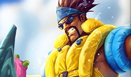 Pool Party Draven Splash Art